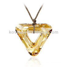 Shining yellow natural crystal pendant